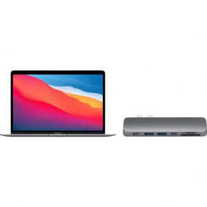 Apple MacBook Air (2020) MGN63N/A Space Gray + Satechi usb C hub
