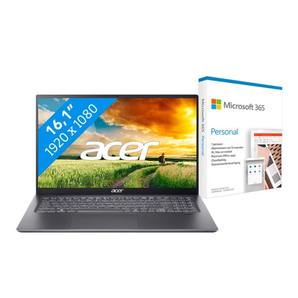 Acer Swift 3 SF316-51-51BS + Microsoft 365 Personal NL Abonnement 1 jaar