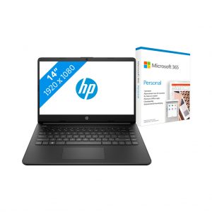HP 14s-dq0910nd + Microsoft 365 Personal NL Abonnement 1 jaar