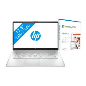 HP 17-cn0950nd + Microsoft 365 Personal NL Abonnement 1 jaar