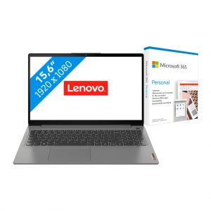 Lenovo IdeaPad 3 15ITL6 82H800SAMH + Microsoft 365 Personal NL Abonnement 1 jaar