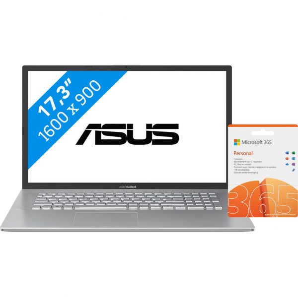 Asus VivoBook 17 X712JA-BX385T BE Azerty + Microsoft 365 Personal