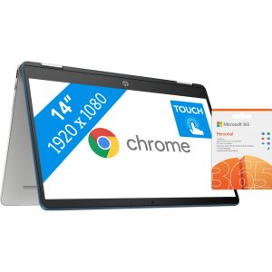 HP Chromebook x360 14a-ca0502nd + Microsoft 365 Personal