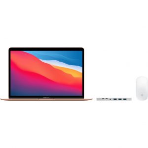 Apple MacBook Air (2020) MGND3N/A Goud + Docking Station + Magic Mouse (2021)