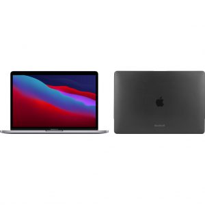 Apple MacBook Pro 13" (2020) 16GB/256GB Apple M1 Zilver + Bluebuilt Hardcase