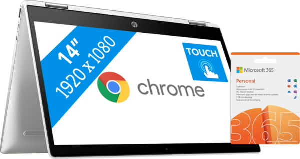 HP Chromebook x360 14b-ca0360nd + Microsoft 365 personal