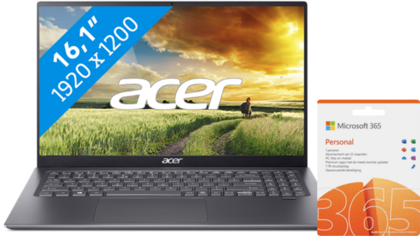Acer Swift 3 SF316-51-54KE + 1 jaar Office 365 Personal