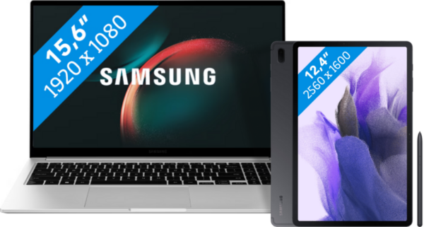 Samsung Galaxy Book3 NP750XFG-KB3NL + Galaxy Tab S7 FE